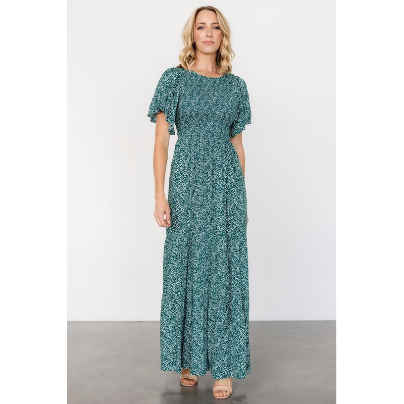 Eliza Maxi Dress | Green Print