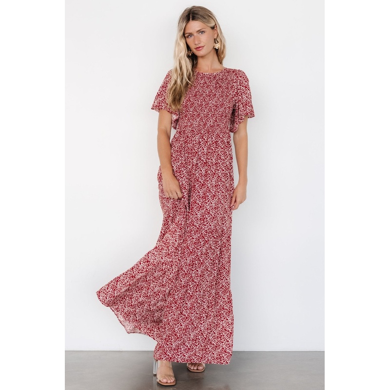 Eliza Maxi Dress | Rust Print|S|M|L