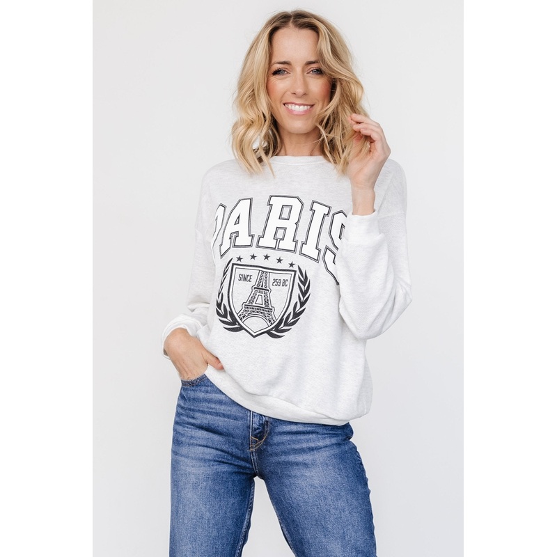 Paris Sweater | Light Gray|S|M|L