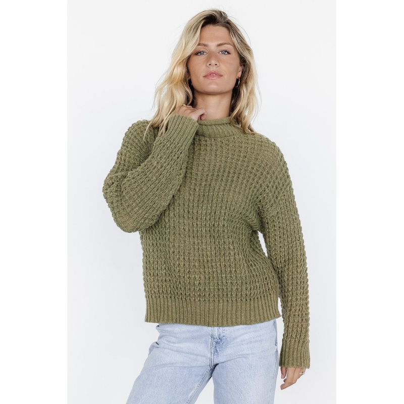 Syracuse Chunky Knit Sweater | Dusty Olive
