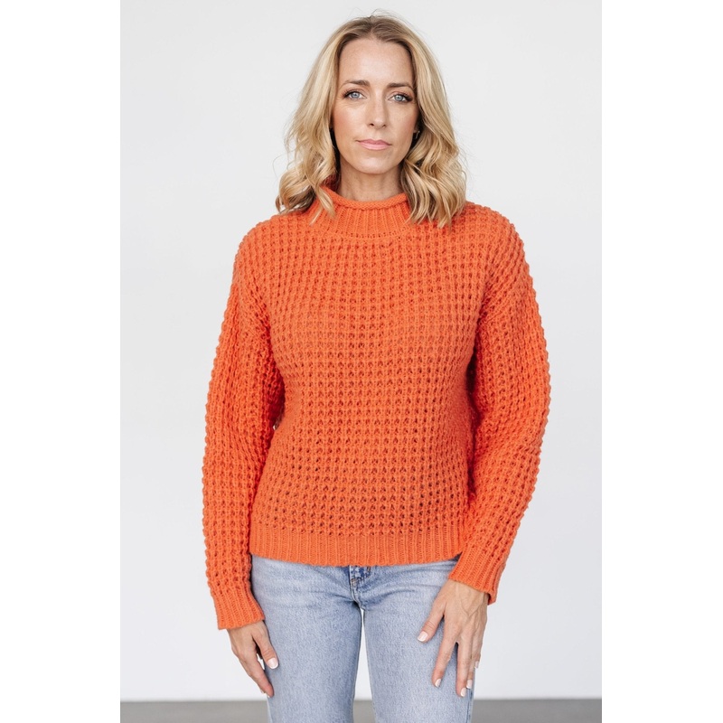 Syracuse Chunky Knit Sweater | Orange