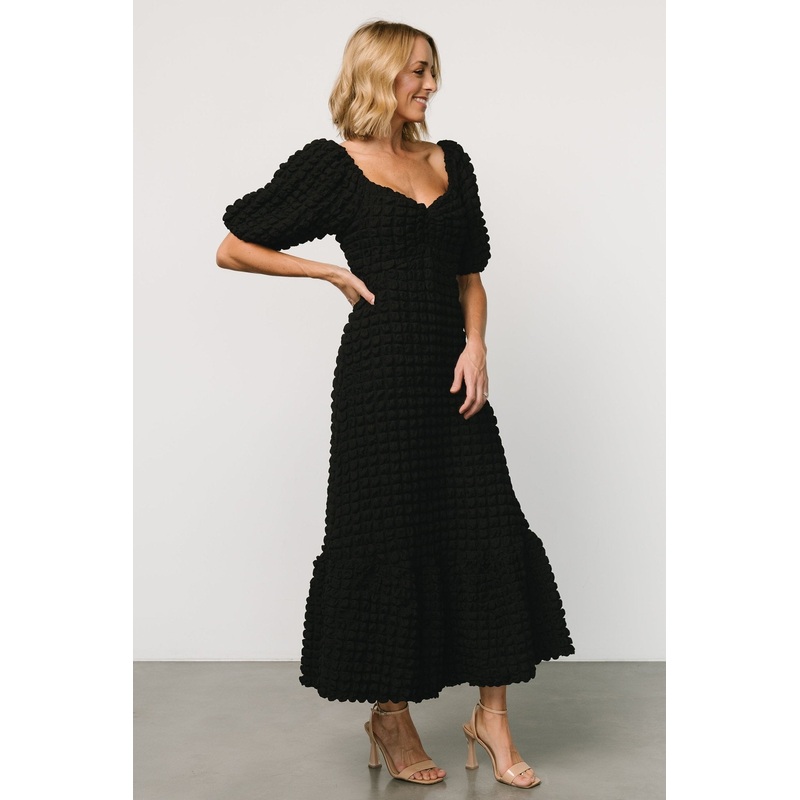 Therese Textured Dress | Black