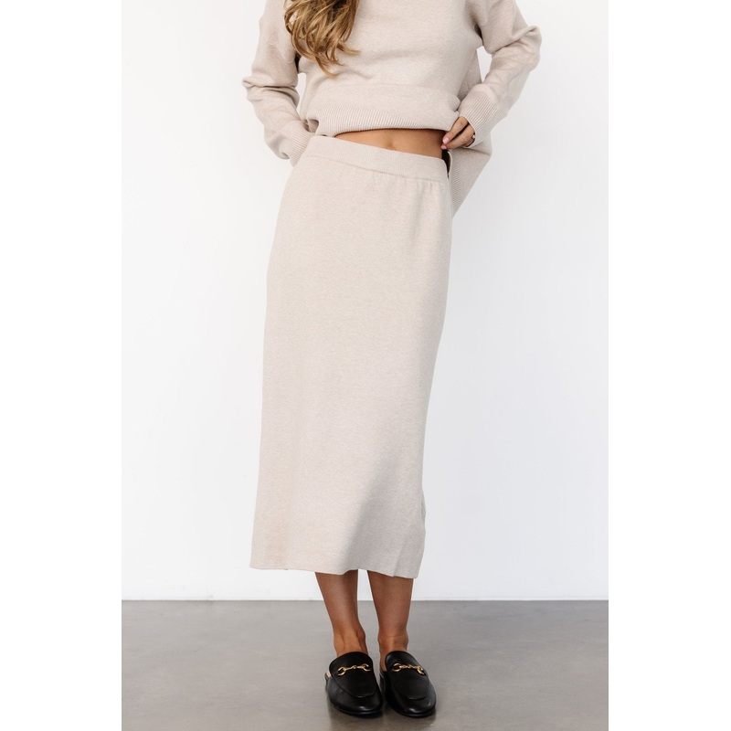 Ali Knit Skirt | Taupe|S|M|L|XL