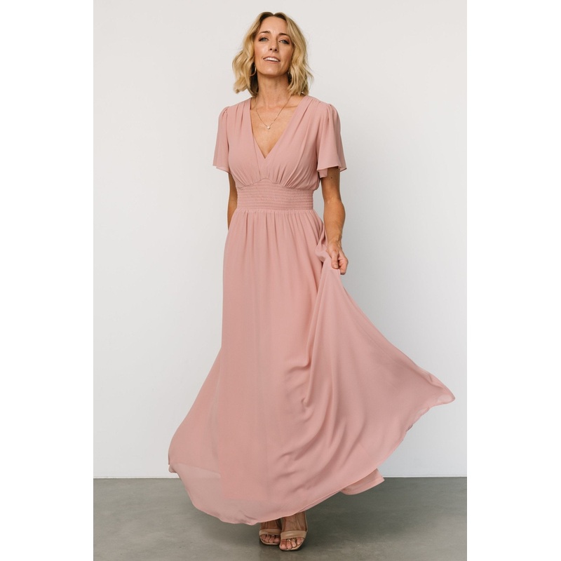 Birdie Maxi Dress | Blush|XS|S|M|L|XL|1XL|2XL|3XL