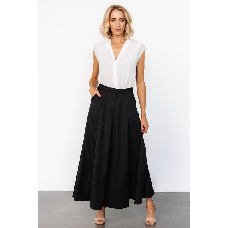 Shaylyn Maxi Skirt | Black|2|4|6|8|10