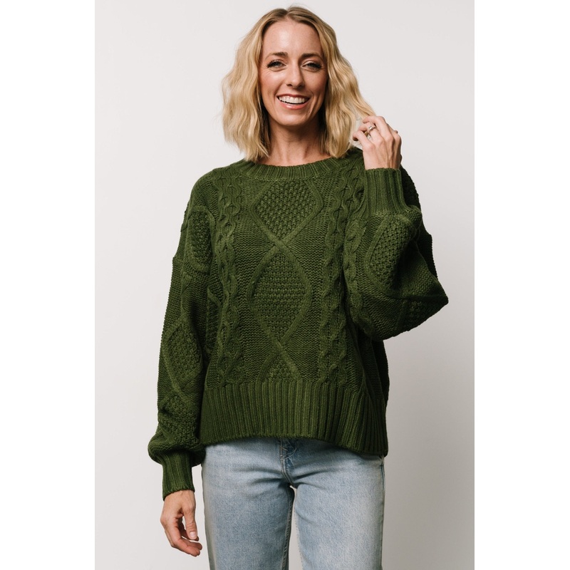 Anthony Knit Sweater | Green|S|M|L