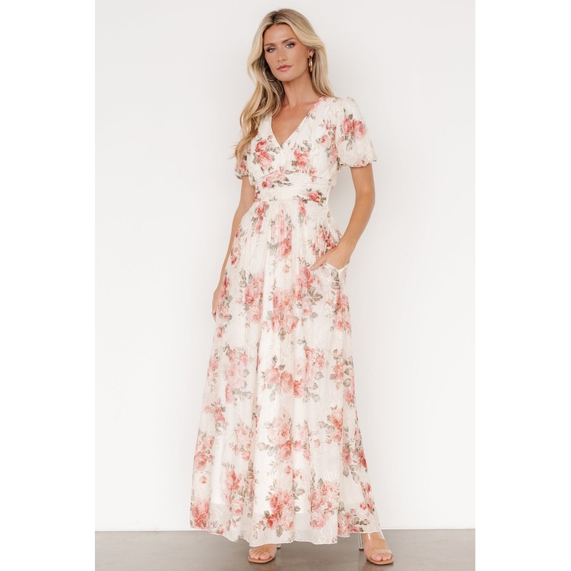 Ardley Maxi Dress | Cream + Rose Floral