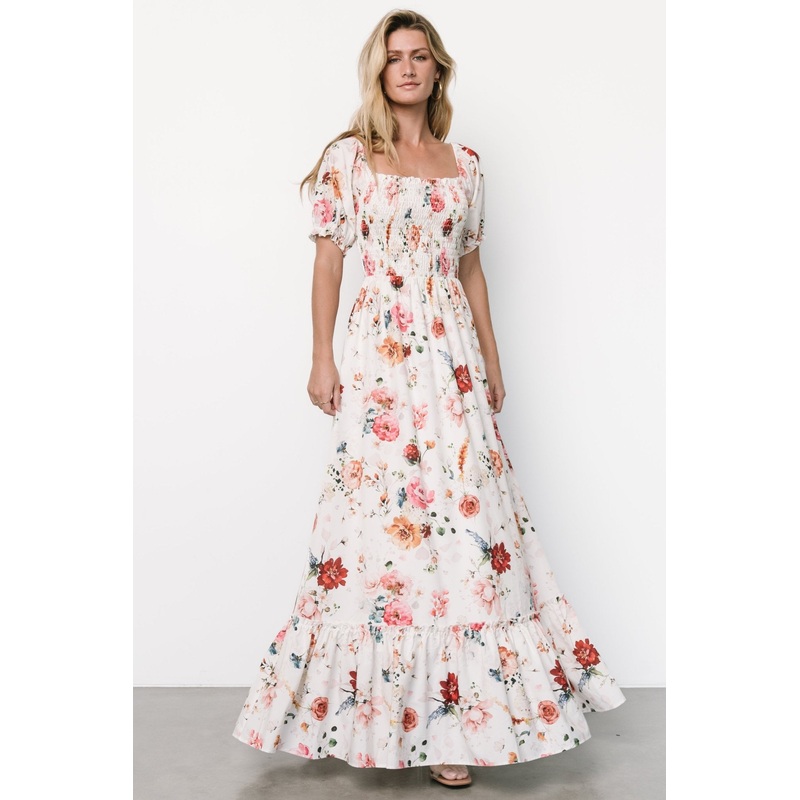 Capri Smocked Maxi Dress | Multi Floral