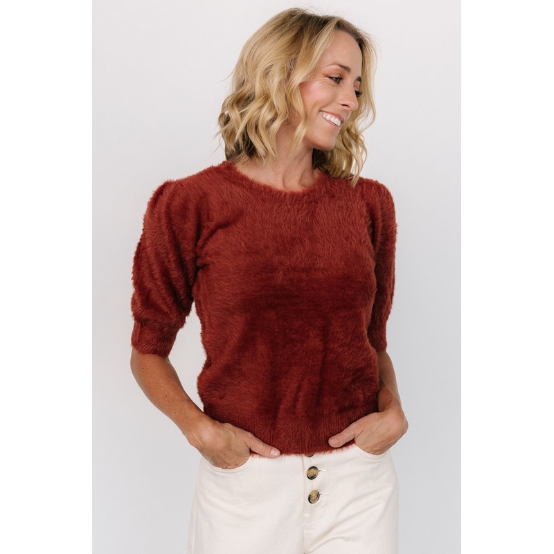 Vail Sweater Top | Brick|S|M|L|XL