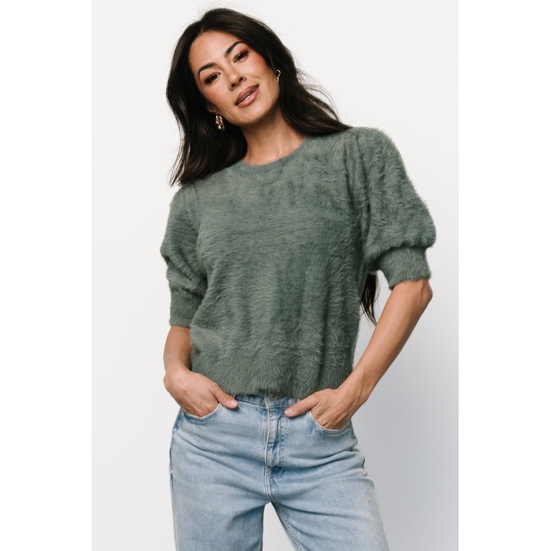 Vail Sweater Top | Winter Green