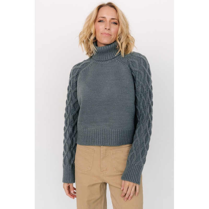 Vonn Turtleneck Sweater | Winter Green