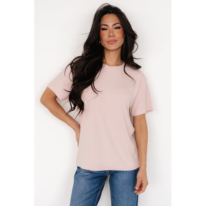 Elliot Relaxed Tee | Blush|XS|S|M|L|XL|1XL|2XL|3XL