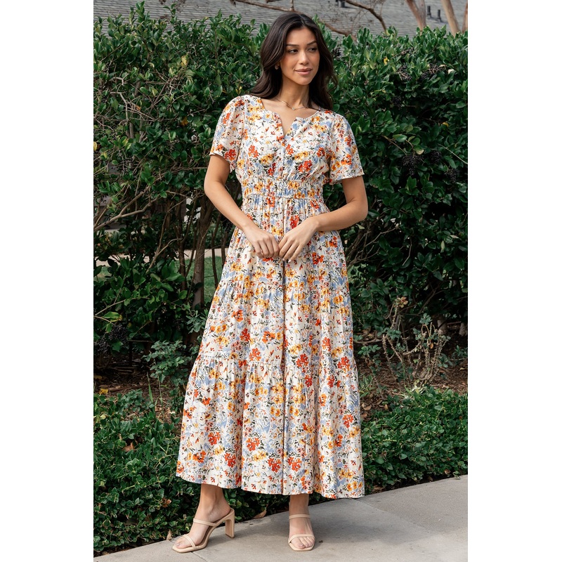 Claudia Maxi Dress | Multi Floral