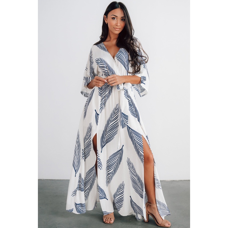Corinth Maxi Dress | Navy Print