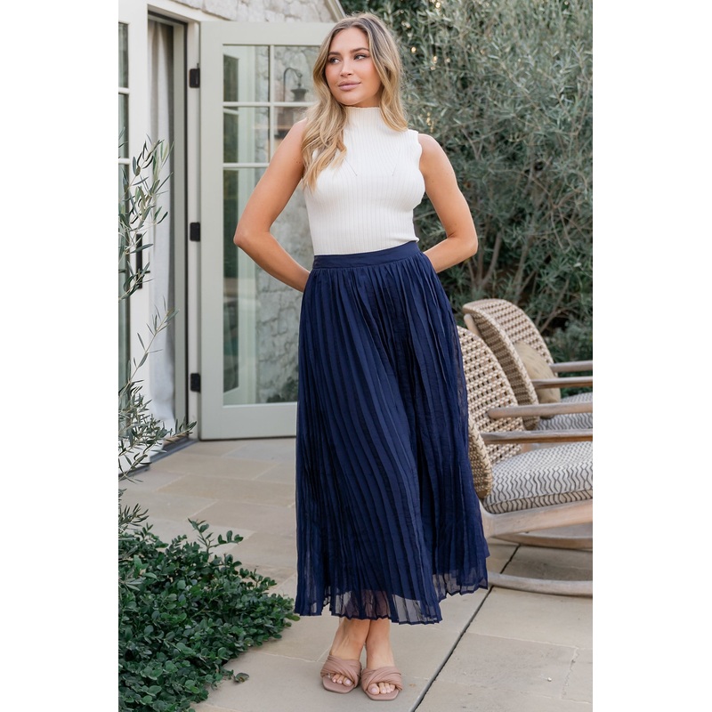 Cyra Midi Skirt | Navy|XS|S|M|L|XL|1XL|2XL|3XL