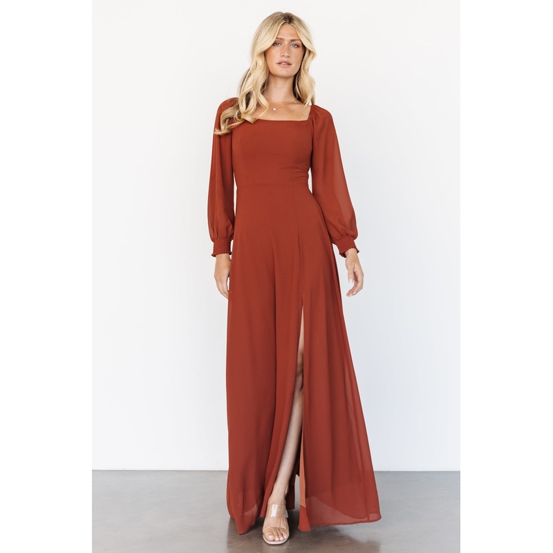 Giselle Maxi Dress | Rust|XS|S|M|L|XL