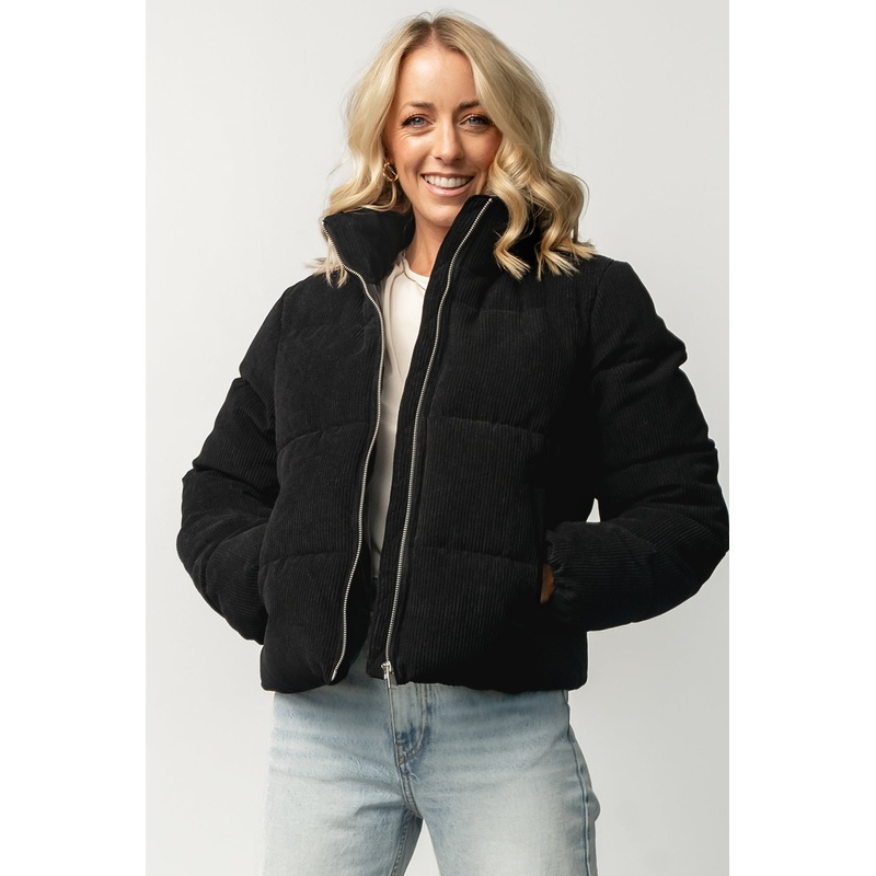 Holden Corduroy Puffer Jacket | Black