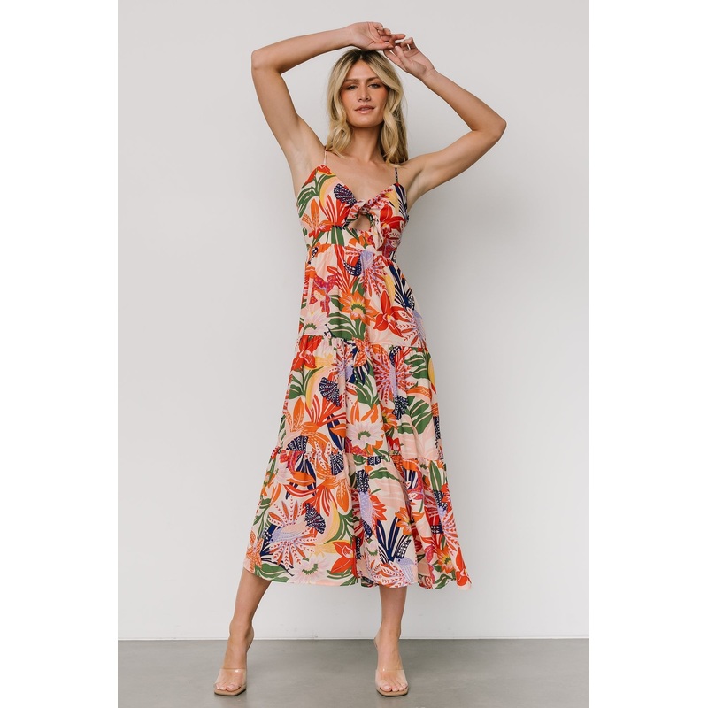 Jaide Midi Dress | Multi Print