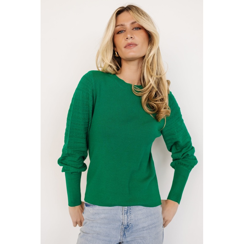 Jens Sweater Top | Green|XS|S|M|L|XL