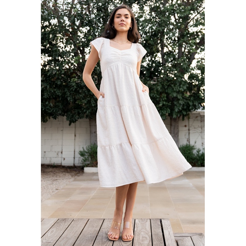 Kesler Midi Dress | Cream|XS|S|M|L|XL