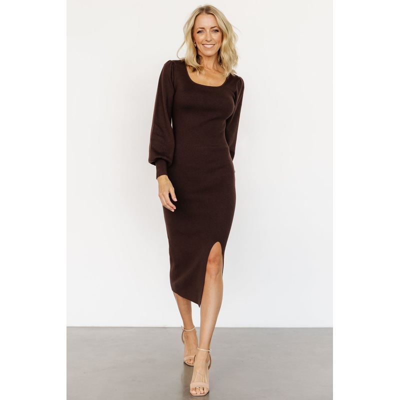 Kori Sweater Dress | Brown|XS|S|M|L|XL