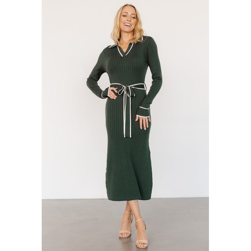 Lark Sweater Dress | Green|XS|S|M|L|XL
