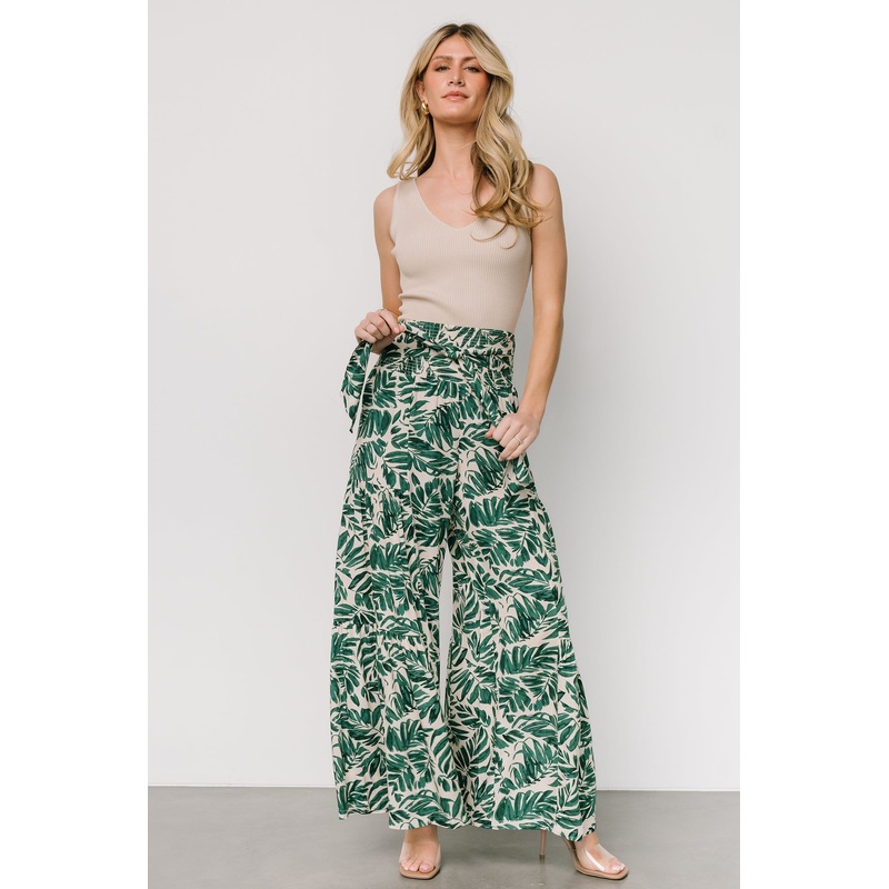 Monterey Pants | Green Print|S|M|L
