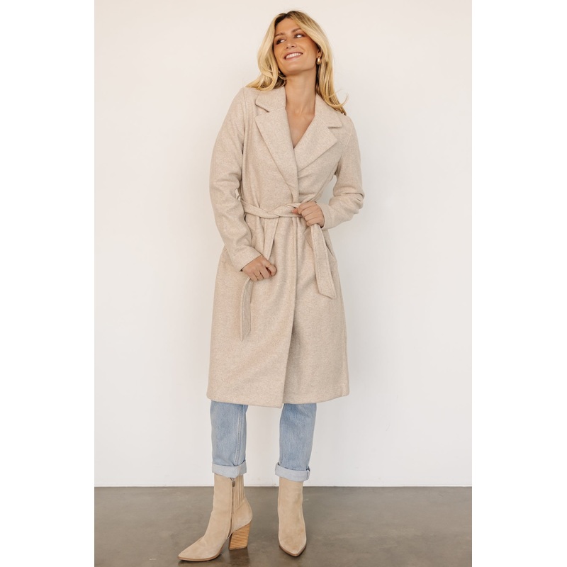 Valdez Long Coat | Oatmeal|XS|S|M|L|XL