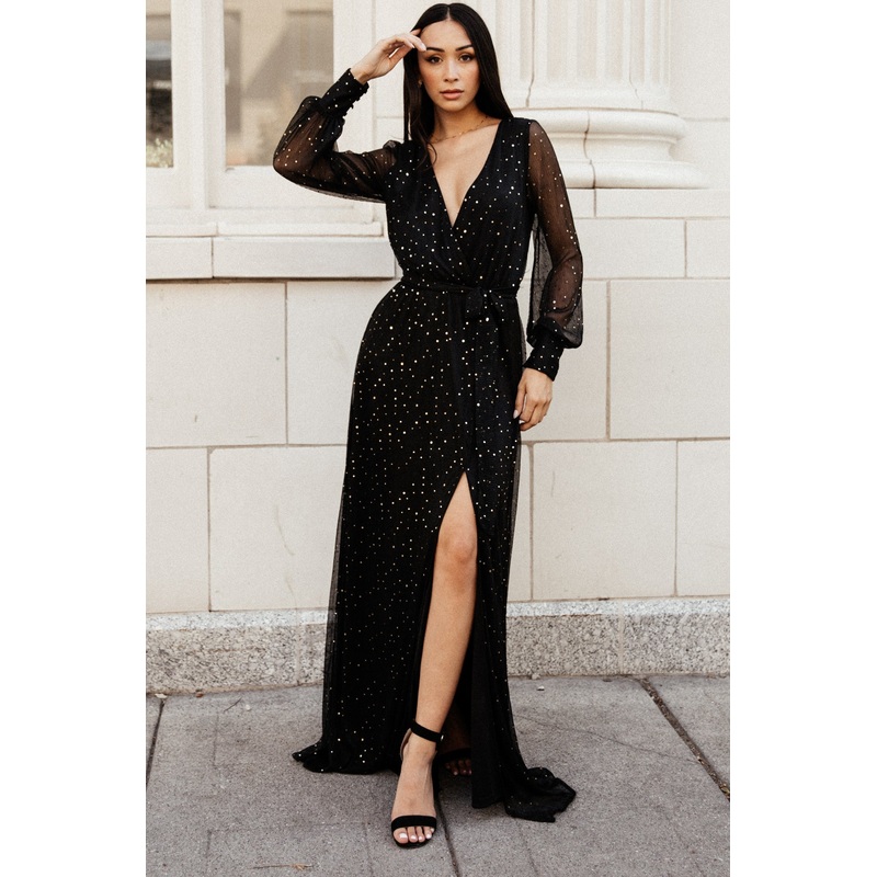 Abigail Sparkle Gown | Black|XS|S|M|L|XL|XXL|XXXL