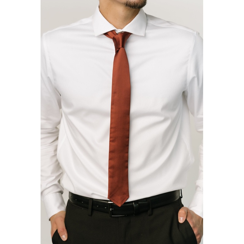 Classic Satin Tie | Cinnamon|Cinnamon