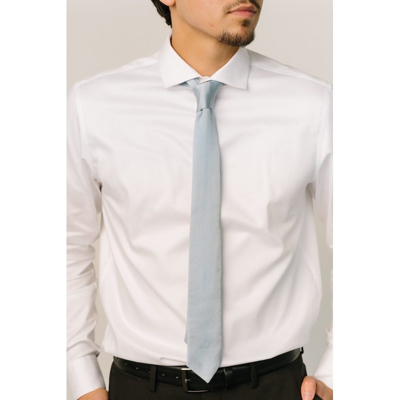 Classic Satin Tie | Light Blue