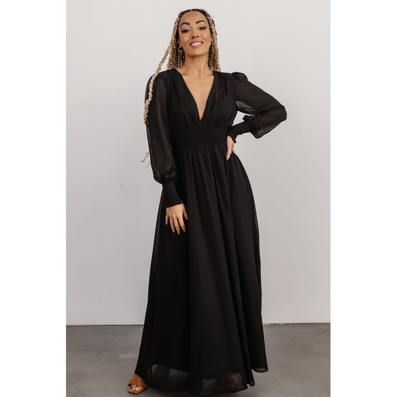 Olivia Maxi Dress | Black|XS|S|M|L|XL|1XL|2XL|3XL
