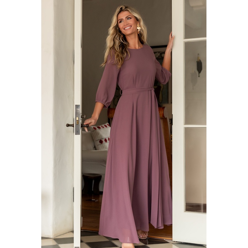Rebecca Maxi Dress | Vintage Plum