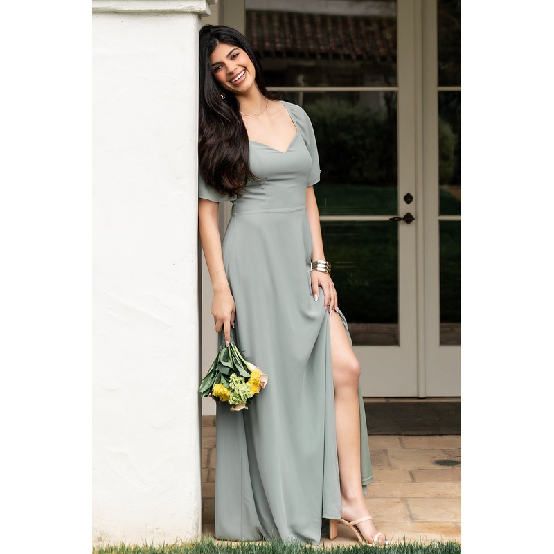 Sierra Sweetheart Maxi Dress | Eucalyptus