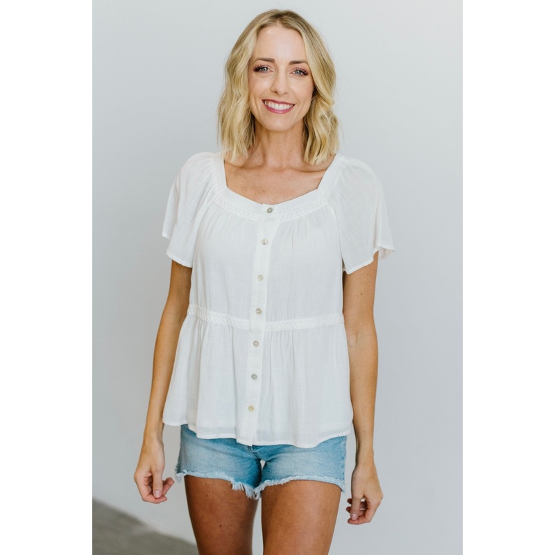 Unity Button Up Top | Off White