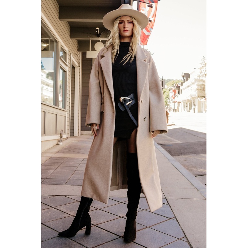 Anderson Double Breasted Coat | Natural