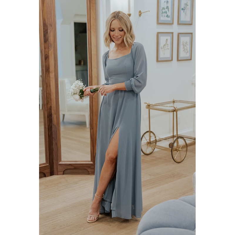 Giselle Maxi Dress | Dusty Blue