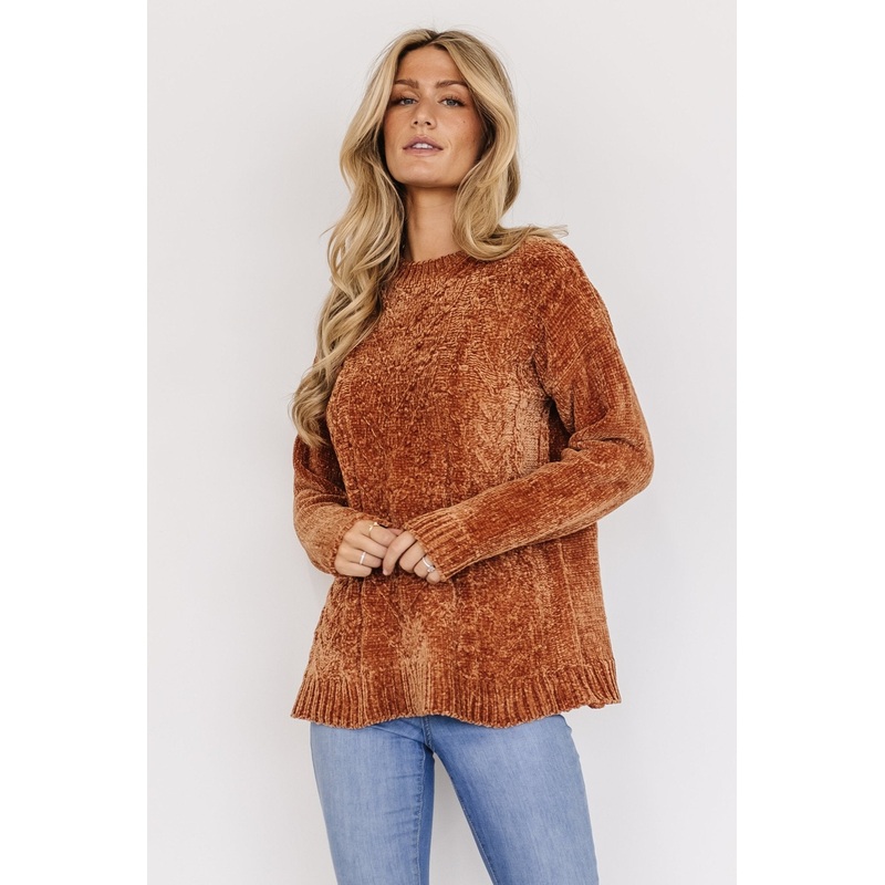 Jillian Knit Sweater | Copper|S|M|L|XL|1XL|2XL|3XL