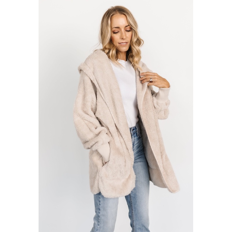 Melrose Teddy Jacket | Oatmeal