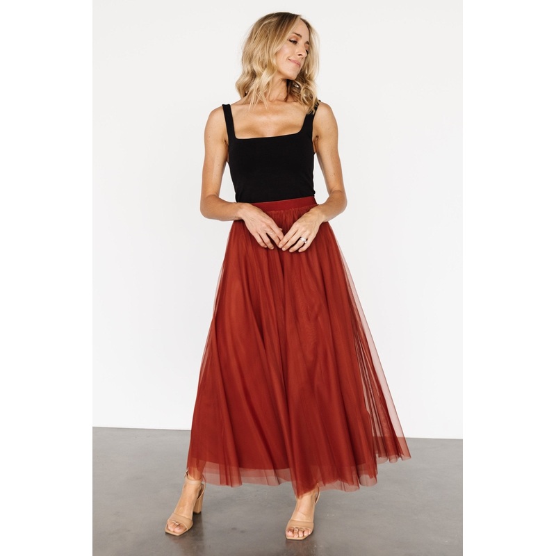 Mila Tulle Skirt | Cinnamon|XS|S|M|L|XL|1XL|2XL|3XL
