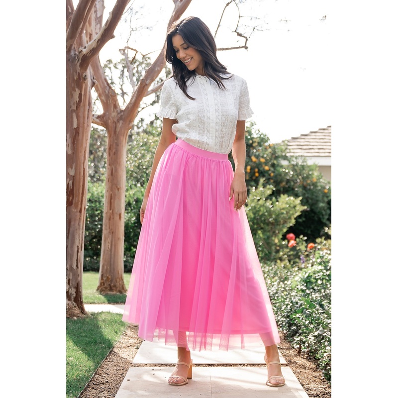 Mila Tulle Skirt | Taffy Pink|XS|S|M|L|XL