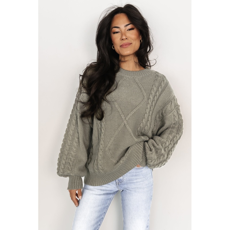 Mona Knit Sweater | Olive|XS|S|M|L|XL|1XL|2XL|3XL