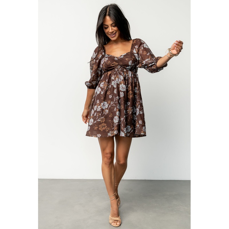 Amalia Romper | Brown Multi Floral