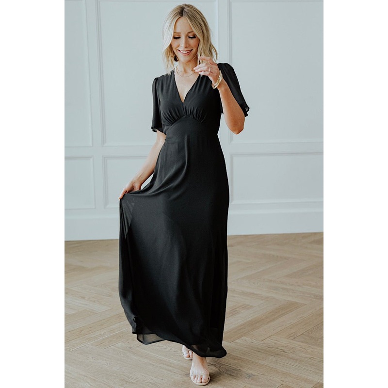 Esti Maxi Dress | Black|XS|S|M|L|XL|1XL|2XL|3XL