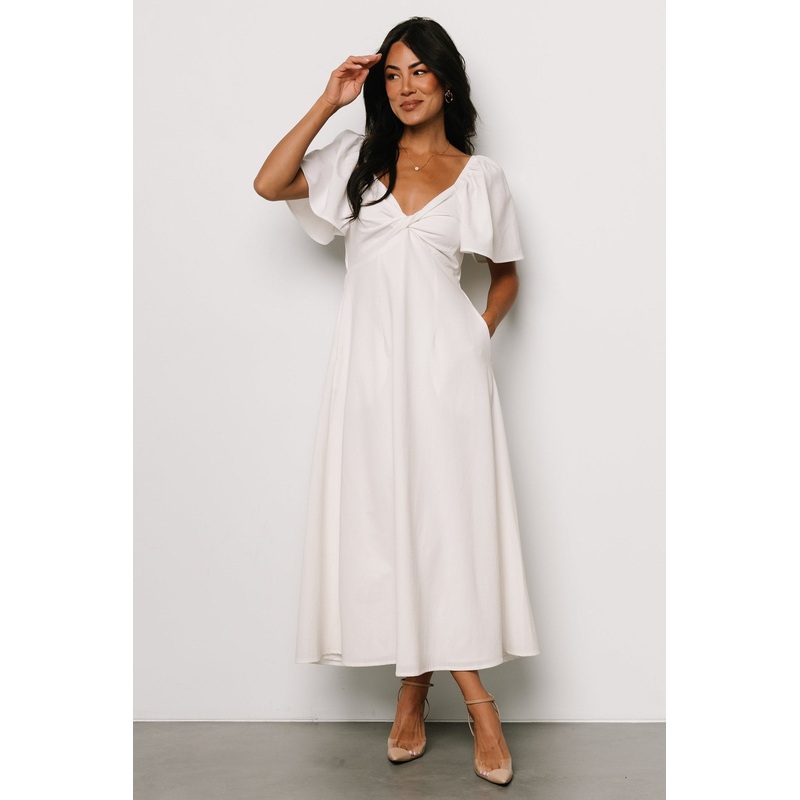 Indie Back Tie Dress | Off White