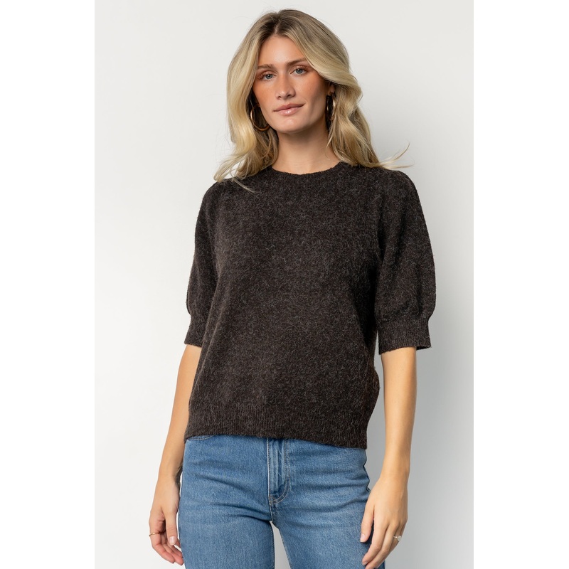 Keira Sweater Top | Dark Brown