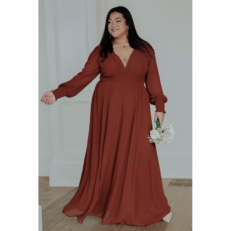 Olivia Maxi Dress | Cinnamon|XS|S|M|L|XL|1XL|2XL|3XL