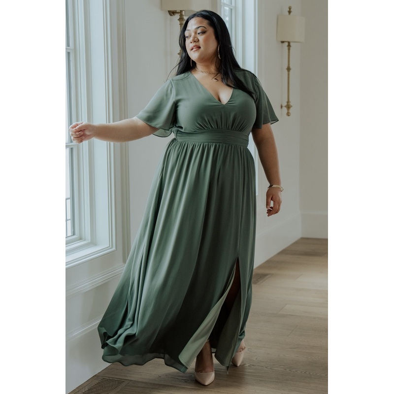 Ramona Maxi Dress | Dark Sage|XS|S|M|L|XL|1XL|2XL|3XL