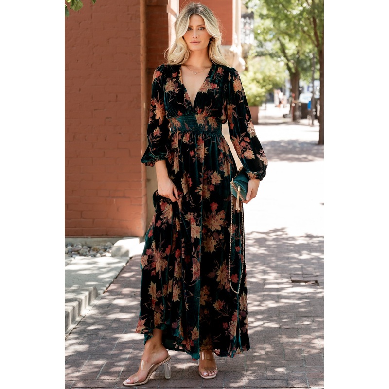 Elina Maxi Dress | Jade Multi Floral