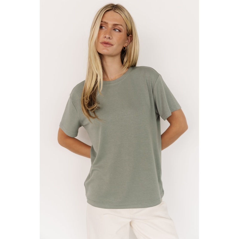 Elliot Relaxed Tee | Sage|XS|S|M|L|XL|1XL|2XL|3XL